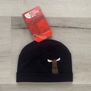 Cute North face moose baby hat/beanie.